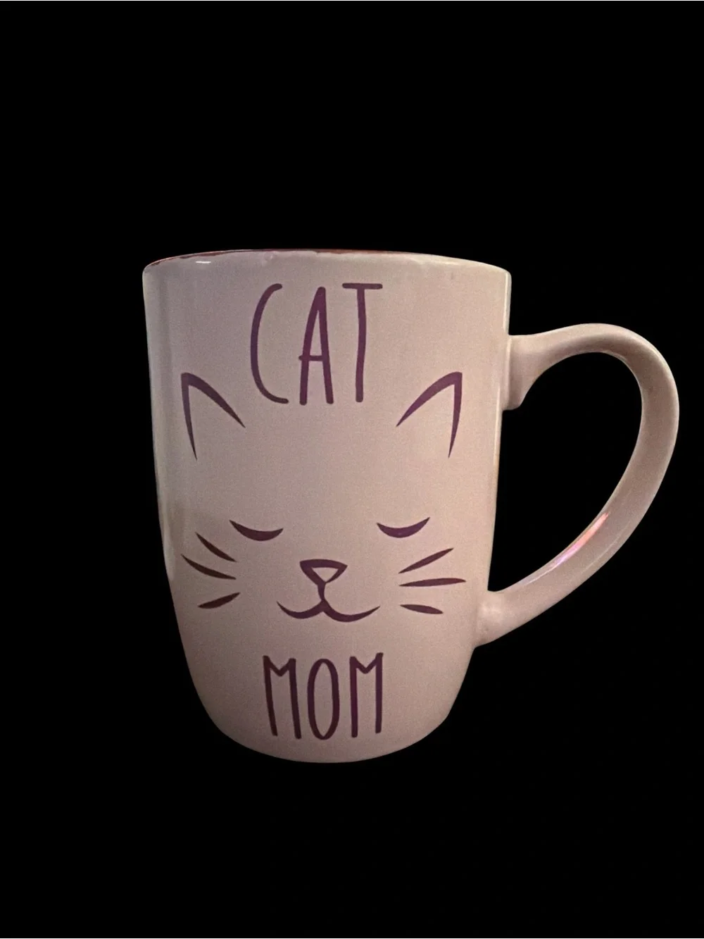 PetRageous Designs Pink Cat Mom Stoneware Mug Coffee Cup